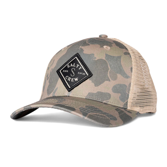 Salty Crew Sea Line Retro Trucker Sand Camo i gruppen Klær Og Fottøy / Caps Og Annet Hodeplagg / Caps hos Sportfiskeprylar.se (9334966013516)