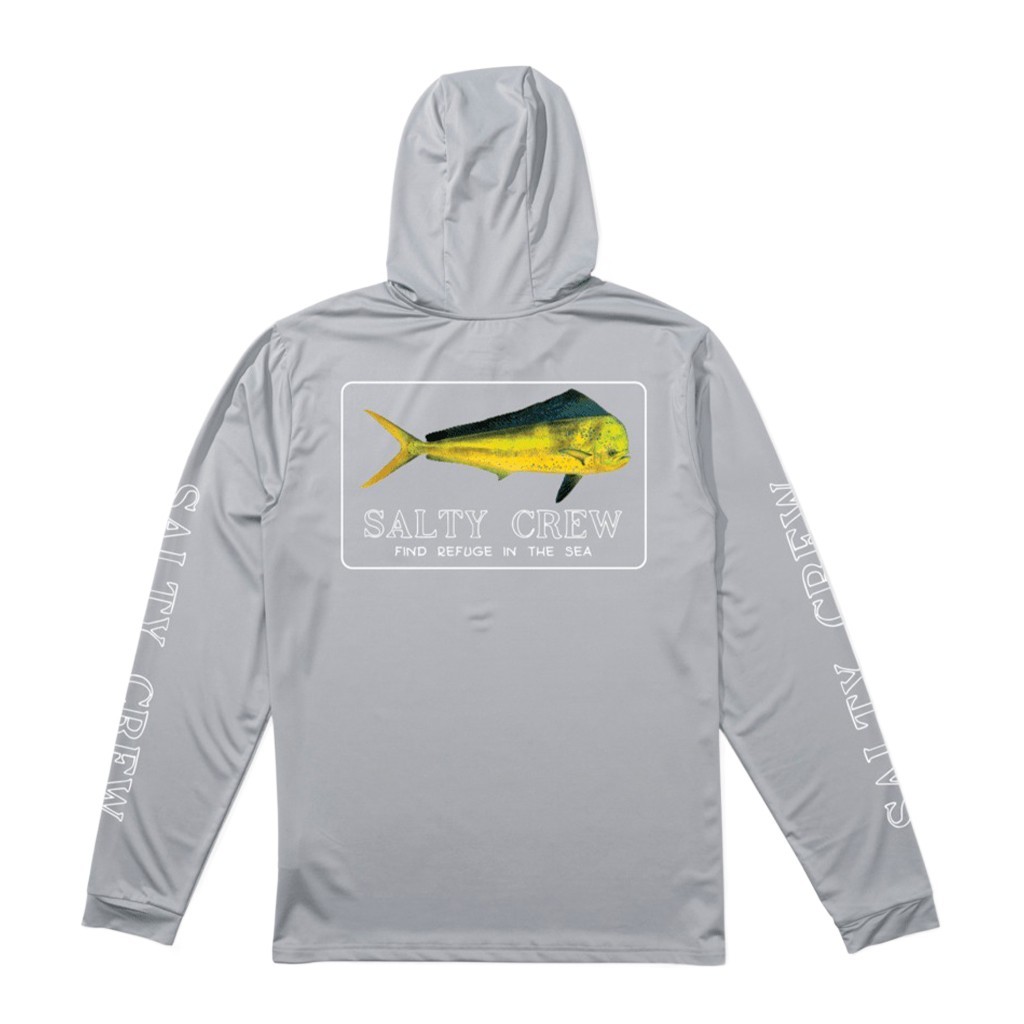 Salty Crew Golden Mahi Hood Sunshirt Silver i gruppen Klær Og Fottøy / UV-klær hos Sportfiskeprylar.se (9334966016364r)