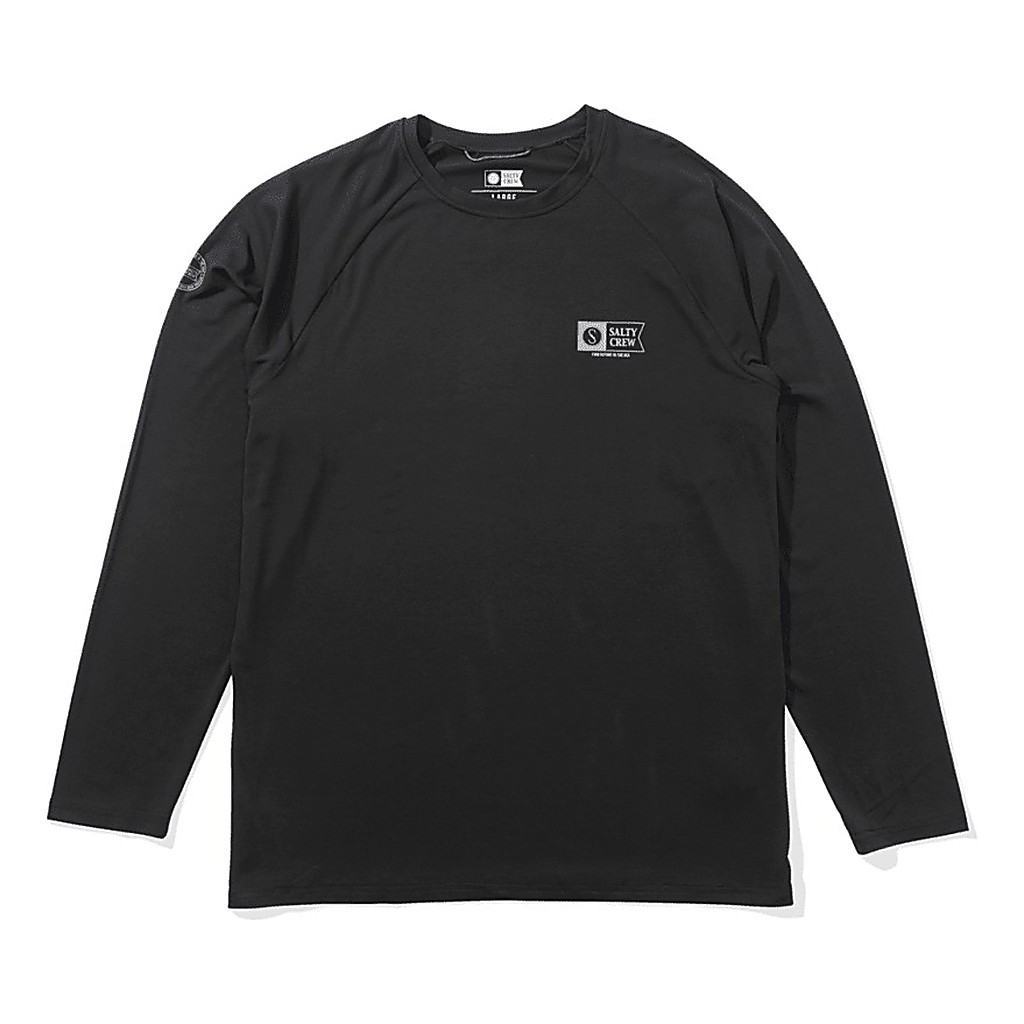 Salty Crew Mariner Ls Tech Tee Charcoal i gruppen Klær Og Fottøy / Klær / Gensere / Langarmet Tskjorte hos Sportfiskeprylar.se (9334966016708r)