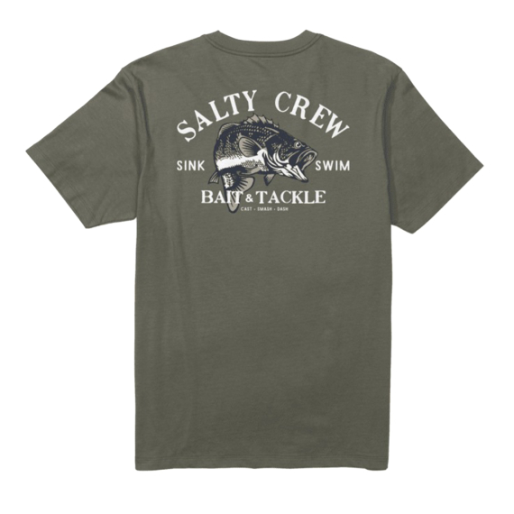 Salty Crew Bass Man Standard S/S Tee Dusty Olive i gruppen Klær Og Fottøy / Klær / T-Skjorte hos Sportfiskeprylar.se (9334966199784r)