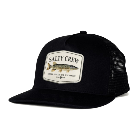 Salty Crew Euro Pike Trucker Black i gruppen Klær Og Fottøy / Caps Og Annet Hodeplagg / Caps hos Sportfiskeprylar.se (9334966200015)