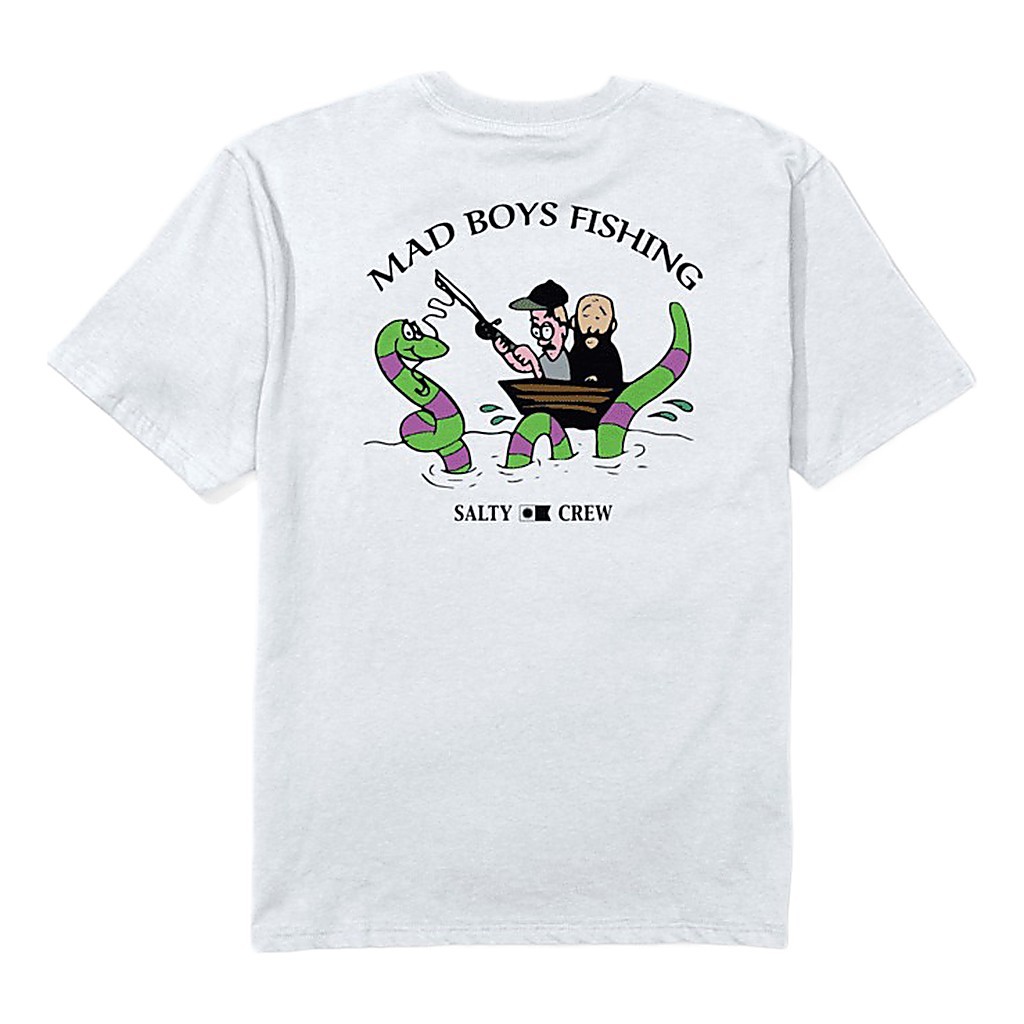 Salty Crew X Mad Boys Pont Neuf Tee White i gruppen Klær Og Fottøy / Klær / T-Skjorte hos Sportfiskeprylar.se (9334966205164r)