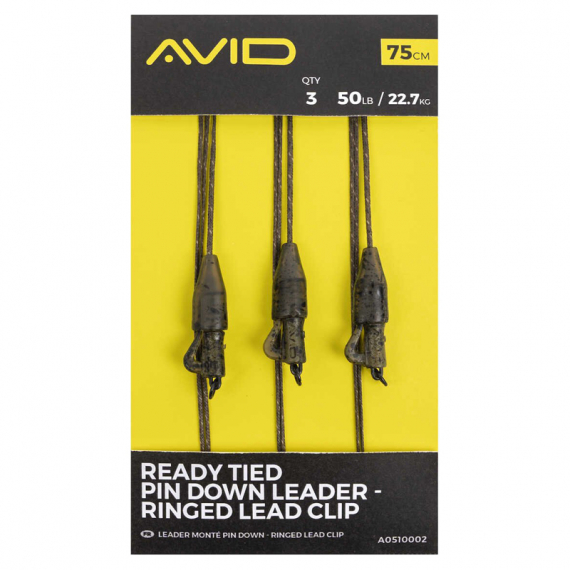 Avid Ready Tied Pin Down Leader - Ringed Lead Clip i gruppen Kroker Og Terminal Takkel / Rigg Tilbehør / Blyklemmer hos Sportfiskeprylar.se (A0510002)
