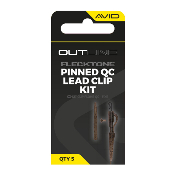 Avid Outline FleckTone Pinned QC Lead Clip Kit i gruppen Kroker Og Terminal Takkel / Rigg Tilbehør / Annet Rig Tilbehør hos Sportfiskeprylar.se (A0640117)