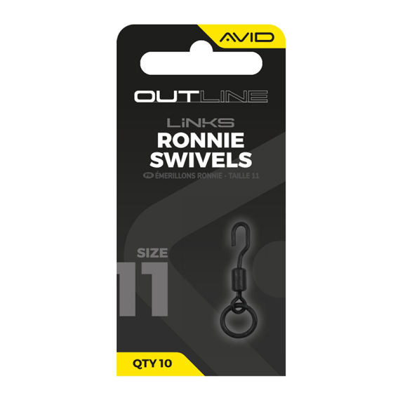 Avid Outline Ronnie Swivels - Size 11 i gruppen Kroker Og Terminal Takkel / Rigg Tilbehør / Annet Rig Tilbehør hos Sportfiskeprylar.se (A0640138)