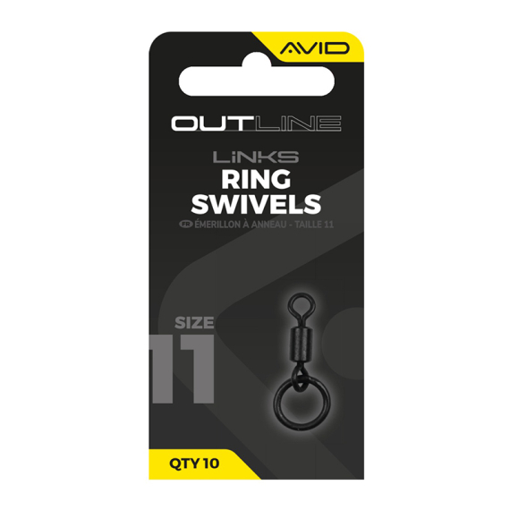 Avid Outline Ring Swivel - Size 11 i gruppen Kroker Og Terminal Takkel / Rigg Tilbehør / Annet Rig Tilbehør hos Sportfiskeprylar.se (A0640142)