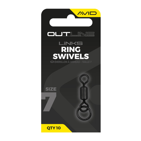 Avid Outline Ring Swivel - Size 7 i gruppen Kroker Og Terminal Takkel / Rigg Tilbehør / Annet Rig Tilbehør hos Sportfiskeprylar.se (A0640143)