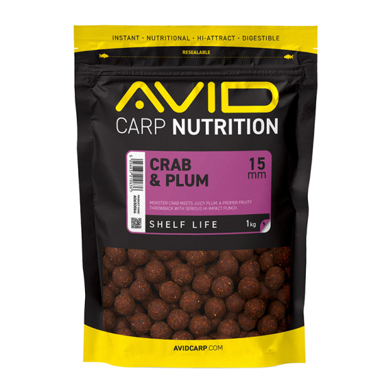 Avid Crab & Plum Boilies - 1kg i gruppen Sluker / Boilies Og Grunnfõr hos Sportfiskeprylar.se (A0650066r)