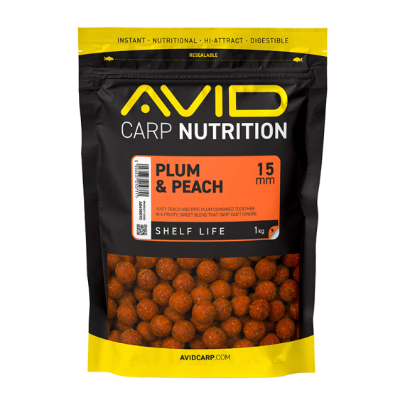 Avid Plum & Peach Boilies - 1kg i gruppen Sluker / Boilies Og Grunnfõr hos Sportfiskeprylar.se (A0650070r)