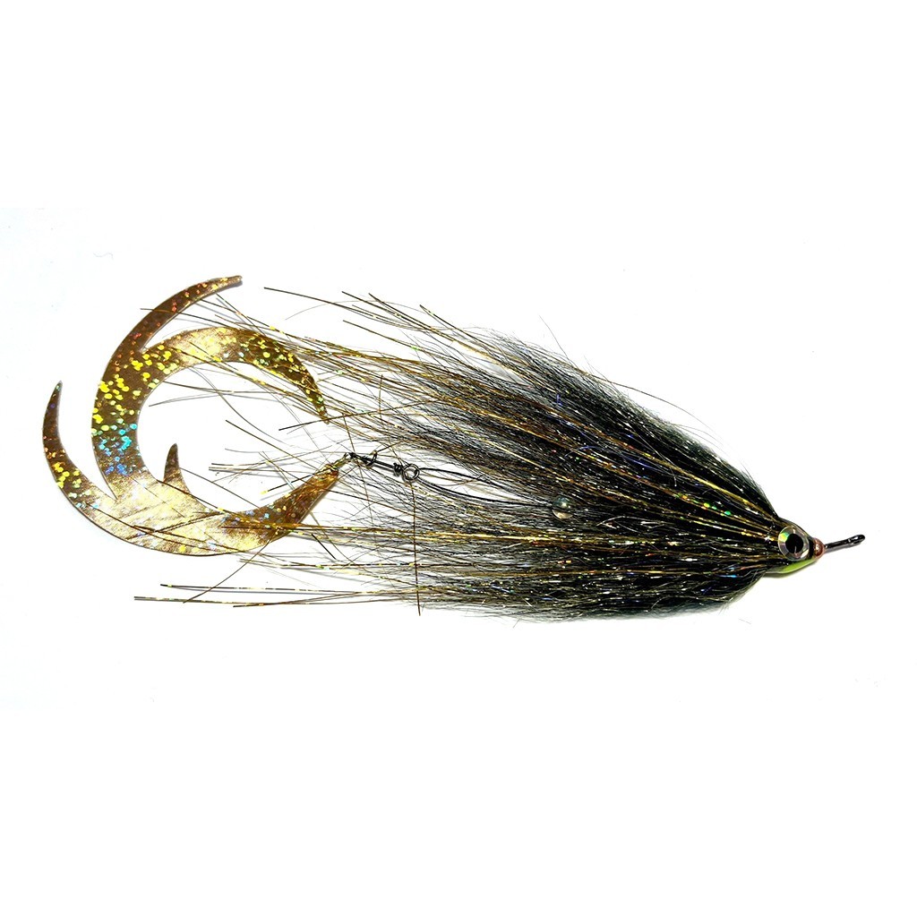 Vision Pike - Jig Dragontail Black & Gold fly #4/0 i gruppen Sluker / Fluer / Gjeddefluer hos Sportfiskeprylar.se (A276900054-40)