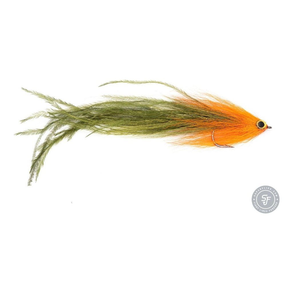 Vision Pike - Beast Orange/Olive fly #6/0 i gruppen Sluker / Fluer / Gjeddefluer hos Sportfiskeprylar.se (A276900150-60)