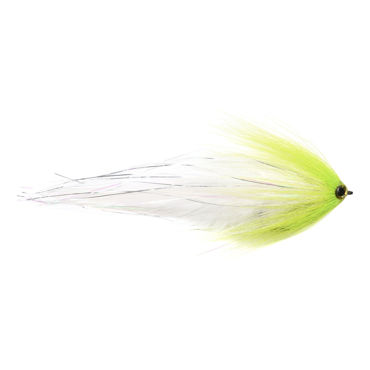 Vision Pike - Deceiver White/Chartreuse fly #6/0 i gruppen Sluker / Fluer / Gjeddefluer hos Sportfiskeprylar.se (A276904963-60)