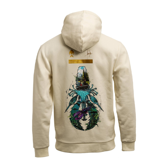 Westin Crecraw Hoodie Beige i gruppen Klær Og Fottøy / Klær / Gensere / Hettegensere hos Sportfiskeprylar.se (A314-1426-Sr)