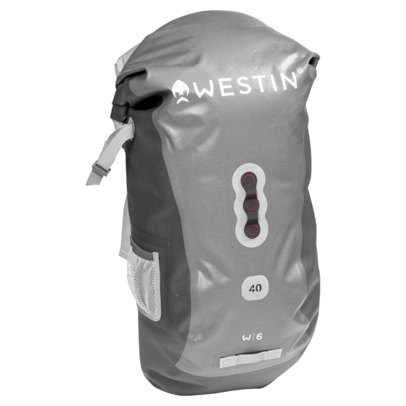 Westin W6 Roll-Top Backpack Silver/Grey 40L i gruppen Oppbevaring / Ryggsekker hos Sportfiskeprylar.se (A81-595-40)
