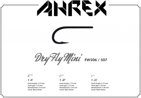 Ahrex FW506 - Dry Fly Mini #18 i gruppen Kroker Og Terminal Takkel / Kroker / Fluebindings Kroker hos Sportfiskeprylar.se (AFW506-18)