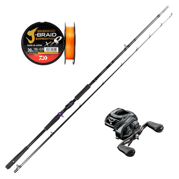 Daiwa Prorex Ags Baitcast 8\'4\'\' 170g Big Rubber Combo i gruppen Kombinasjoner / Kaste Kombinasjoner / Spinnfiskesett Gjedde hos Sportfiskeprylar.se (AGSBIGRUBBERTATULASET)