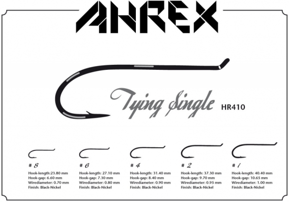 Ahrex HR410 - Tying Single #6 i gruppen Kroker Og Terminal Takkel / Kroker / Fluebindings Kroker hos Sportfiskeprylar.se (AHR410-6)