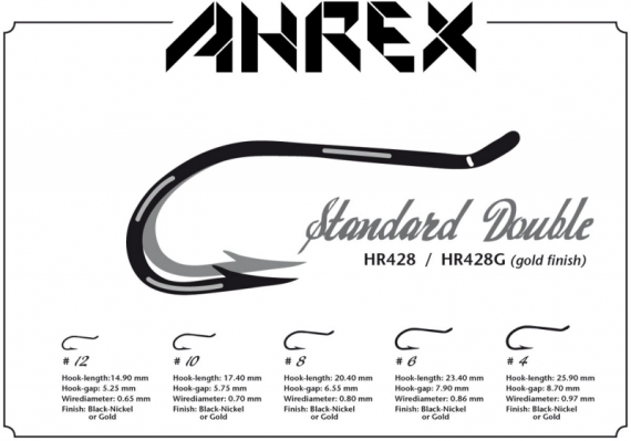 Ahrex HR428 - Tying Double #6 i gruppen Kroker Og Terminal Takkel / Kroker / Fluebindings Kroker hos Sportfiskeprylar.se (AHR428-6)