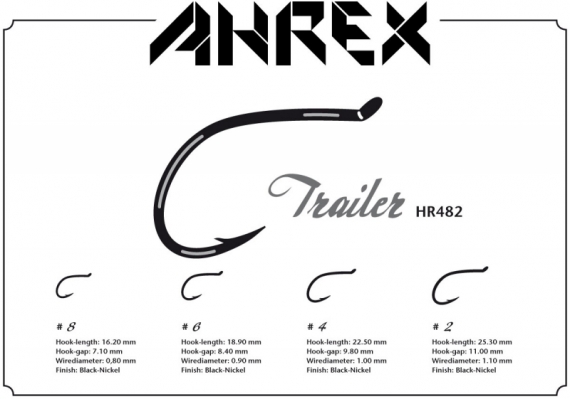 Ahrex HR482 - Trailer Hook #8 i gruppen Kroker Og Terminal Takkel / Kroker / Fluebindings Kroker hos Sportfiskeprylar.se (AHR482-8)