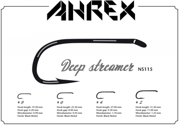 Ahrex NS115 - Deep Streamer D/E #8 i gruppen Kroker Og Terminal Takkel / Kroker / Fluebindings Kroker hos Sportfiskeprylar.se (ANS115-8)