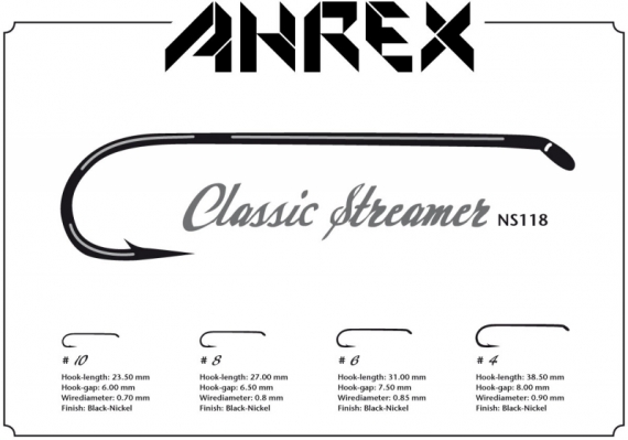 Ahrex NS118 - Classic Streamer D/E #10 i gruppen Kroker Og Terminal Takkel / Kroker / Fluebindings Kroker hos Sportfiskeprylar.se (ANS118-10)
