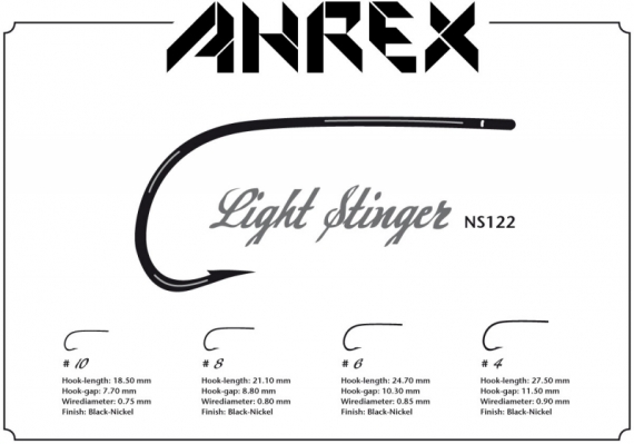 Ahrex NS122 - Light Stinger #8 i gruppen Kroker Og Terminal Takkel / Kroker / Fluebindings Kroker hos Sportfiskeprylar.se (ANS122-8)