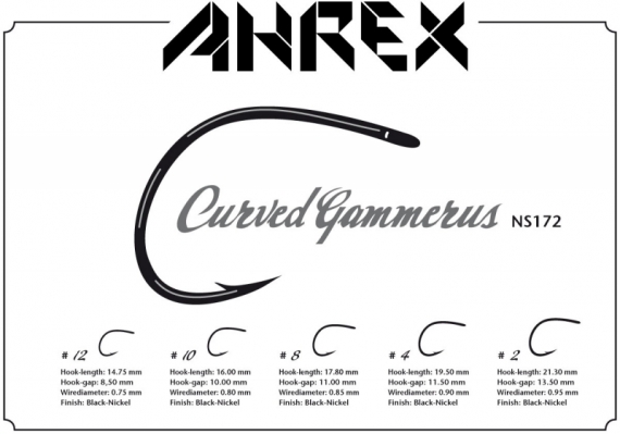 Ahrex NS172 - Curved Gammarus #2 i gruppen Kroker Og Terminal Takkel / Kroker / Fluebindings Kroker hos Sportfiskeprylar.se (ANS172-2)