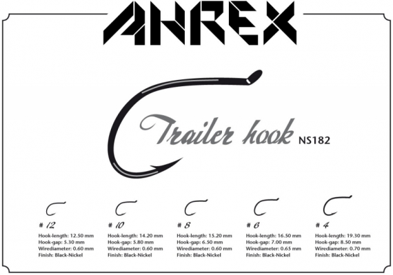 Ahrex NS182 - Trailer Hook #4 i gruppen Kroker Og Terminal Takkel / Kroker / Fluebindings Kroker hos Sportfiskeprylar.se (ANS182-4)