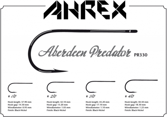 Ahrex PR330 - Aberdeen Predator #3/0 i gruppen Kroker Og Terminal Takkel / Kroker / Fluebindings Kroker hos Sportfiskeprylar.se (APR330-3_0)