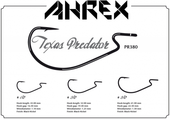 Ahrex PR380 - Texas Predator i gruppen Kroker Og Terminal Takkel / Kroker / Fluebindings Kroker hos Sportfiskeprylar.se (APR380-5_0r)
