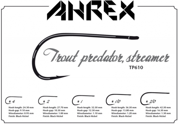 Ahrex TP610 - Trout Predator Streamer i gruppen Kroker Og Terminal Takkel / Kroker / Fluebindings Kroker hos Sportfiskeprylar.se (ATB610-4r)