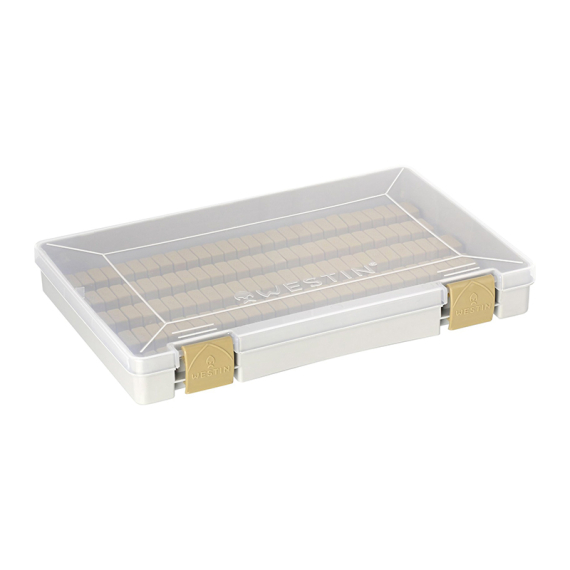 Westin W3 Jig Box (135 Slots) 27,4X18X4cm M Grey/Clear i gruppen Oppbevaring / Utstyrsskrin / Slukboks hos Sportfiskeprylar.se (B12-M-706)