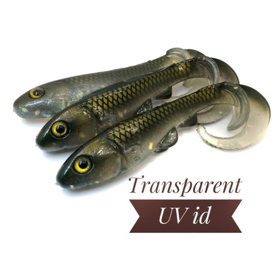 BoniBaits Happy Hybrid 24cm 57g - Transparent UV Id i gruppen Sluker / Softbaits / Gjedde Softbaits hos Sportfiskeprylar.se (BBHH12)