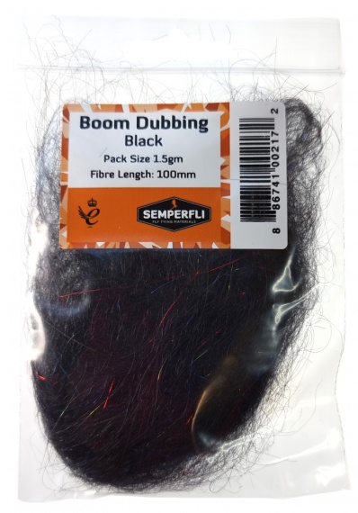 Semperfli Boom Dubbing - Black i gruppen Kroker Og Terminal Takkel / Flue Binding / Fluebindingsmateriale / Dubbing hos Sportfiskeprylar.se (BBOM100BLKr)