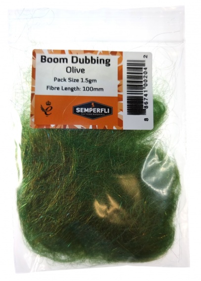 Semperfli Boom Dubbing - Olive i gruppen Kroker Og Terminal Takkel / Flue Binding / Fluebindingsmateriale / Dubbing hos Sportfiskeprylar.se (BBOM100OLV)