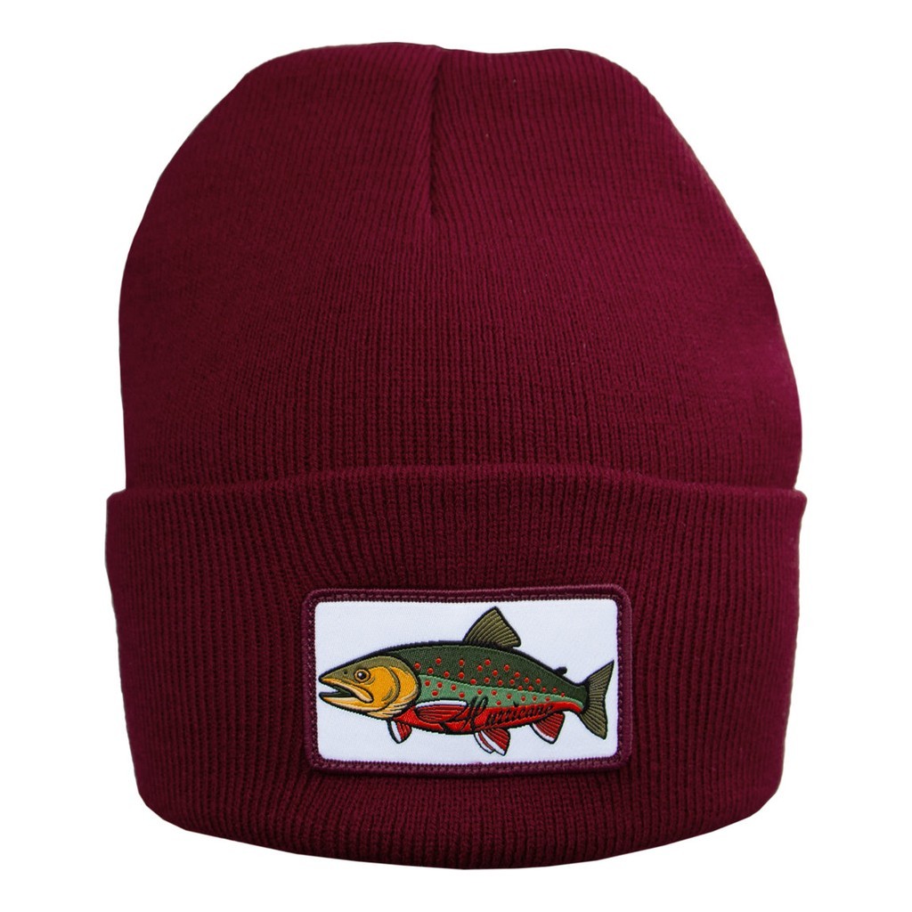 Hurricane Beanie Char Patch Red i gruppen Klær Og Fottøy / Caps Og Annet Hodeplagg / Luer Og Annet Hodeplagg hos Sportfiskeprylar.se (BEA02)