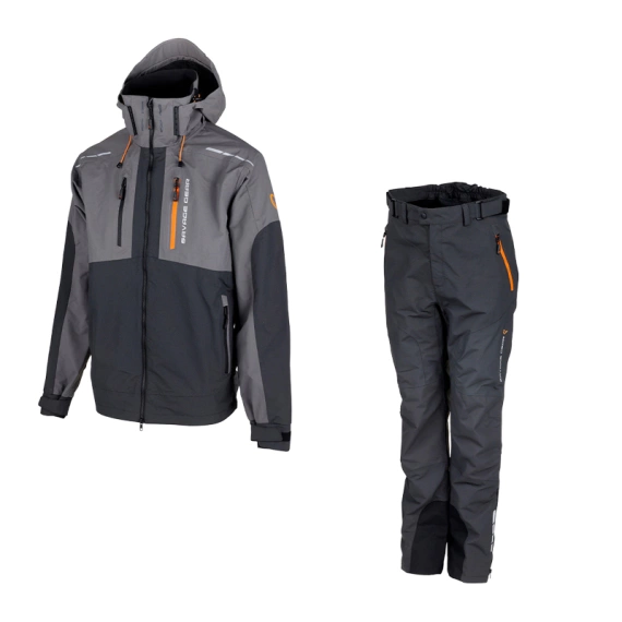 Savage Gear WP Performance Jacket & Trousers Gunmetal i gruppen Klær Og Fottøy / Klær / Fiskedress hos Sportfiskeprylar.se (BIBBRACEANDJACKET2)