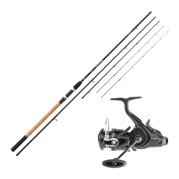 Daiwa Black Widow - Feeder 12\' Combo i gruppen Kombinasjoner / Specimensett / Feederset hos Sportfiskeprylar.se (BLACKWIDOWFEEDERCOMBO)