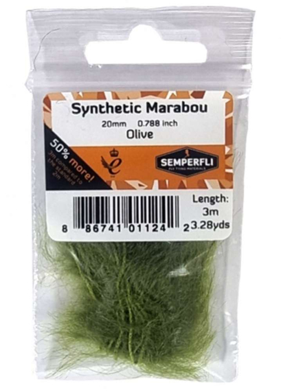 Semperfli Synthetic Marabou 20mm i gruppen Kroker Og Terminal Takkel / Flue Binding / Fluebindingsmateriale / Andre Syntetiske Materialer hos Sportfiskeprylar.se (BMAR000BLKr)