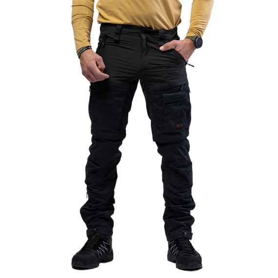 Beyond Nordic BN002 v2 M\'s Zip-Off Hiking Pants Black i gruppen Klær Og Fottøy / Klær / Bukser / Utebukse hos Sportfiskeprylar.se (BN002-V2-M-BLACK-Lr)