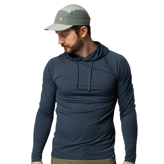 Beyond Nordic BN213 M\'s Light Merino Hoodie Orion Blue i gruppen Klær Og Fottøy / Klær / Mellomlag Og Undertøy / Superundertøy Genser/T-Skjorte hos Sportfiskeprylar.se (BN213-M-BLUE-Lr)