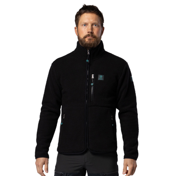 Beyond Nordic BN308 M\'s Retro Pile Jacket Black Midnight i gruppen Klær Og Fottøy / Klær / Jakker / Fleecejakke hos Sportfiskeprylar.se (BN308-M-BLACK-MIDNIGHT-Lr)