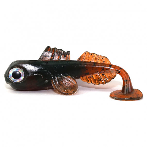 Bite Of Bleak Butter Bolt 7.5cm (5-pack) - Motor Oil Black Flake i gruppen Sluker / Softbaits / Abbor Softbaits Og Gjørs Softbaits hos Sportfiskeprylar.se (BOB-00-0934)