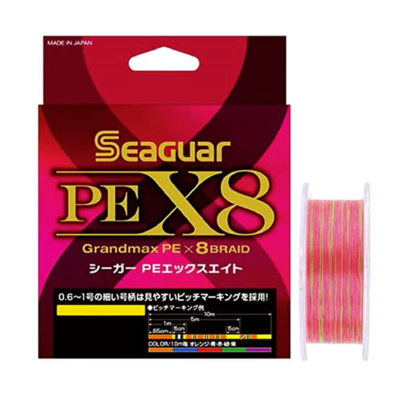 Seaguar PE X8 Grandmax 200m Multicolor i gruppen Snører / Multifilament hos Sportfiskeprylar.se (BOB-00-SEAGUAR-00-0028r)