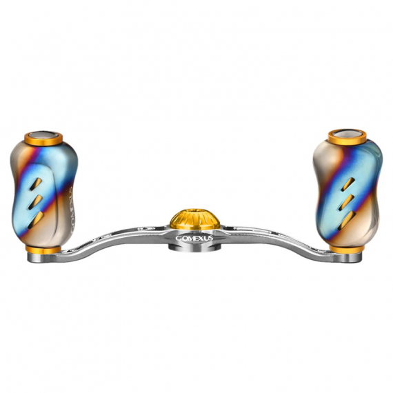 Gomexus Crank Handle w/Titanium Galaxy Knob i gruppen Sneller / Tilbehør Fiskesneller / Snelle Sveiver hos Sportfiskeprylar.se (BS100T22GDX2r)