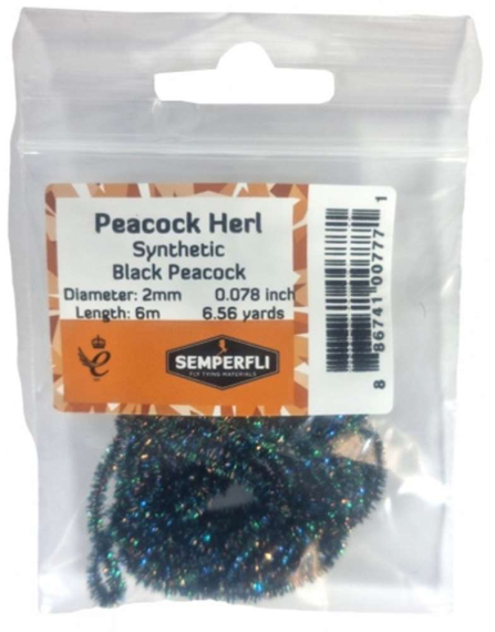 Semperfli Synthetic Peacock Herl i gruppen Kroker Og Terminal Takkel / Flue Binding / Fluebindingsmateriale / Andre Syntetiske Materialer hos Sportfiskeprylar.se (BSPH002BLKr)
