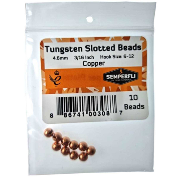 Semperfli Tungsten Slotted Beads 2mm - Copper i gruppen Kroker Og Terminal Takkel / Flue Binding / Fluebindingsmateriale / Coneheads/Tubevekter hos Sportfiskeprylar.se (BTBD020CPR)