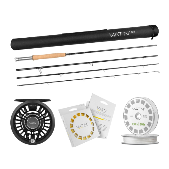VATN M2 Dry Fly+ Flugset 9\' - #6 i gruppen Kombinasjoner / Fluefiske Kombinasjoner / Enhånds fluefiskesett hos Sportfiskeprylar.se (BUNDLEVATNM29062026DRY)