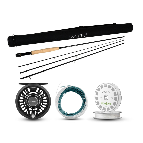 VATN M1 Coastal+ Flugset - 9\' #5 i gruppen Kombinasjoner / Fluefiske Kombinasjoner / Enhånds fluefiskesett hos Sportfiskeprylar.se (BUNDLEVATNST952026COASTAL)