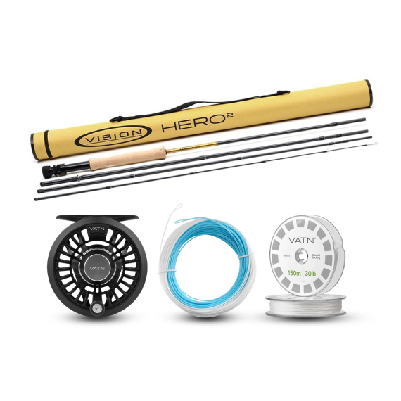 Vision Seatrout HERO² Coastal+ Flugset - 9\' #6 i gruppen Kombinasjoner / Fluefiske Kombinasjoner / Enhånds fluefiskesett hos Sportfiskeprylar.se (BUNDLEVHII49062026COASTAL)